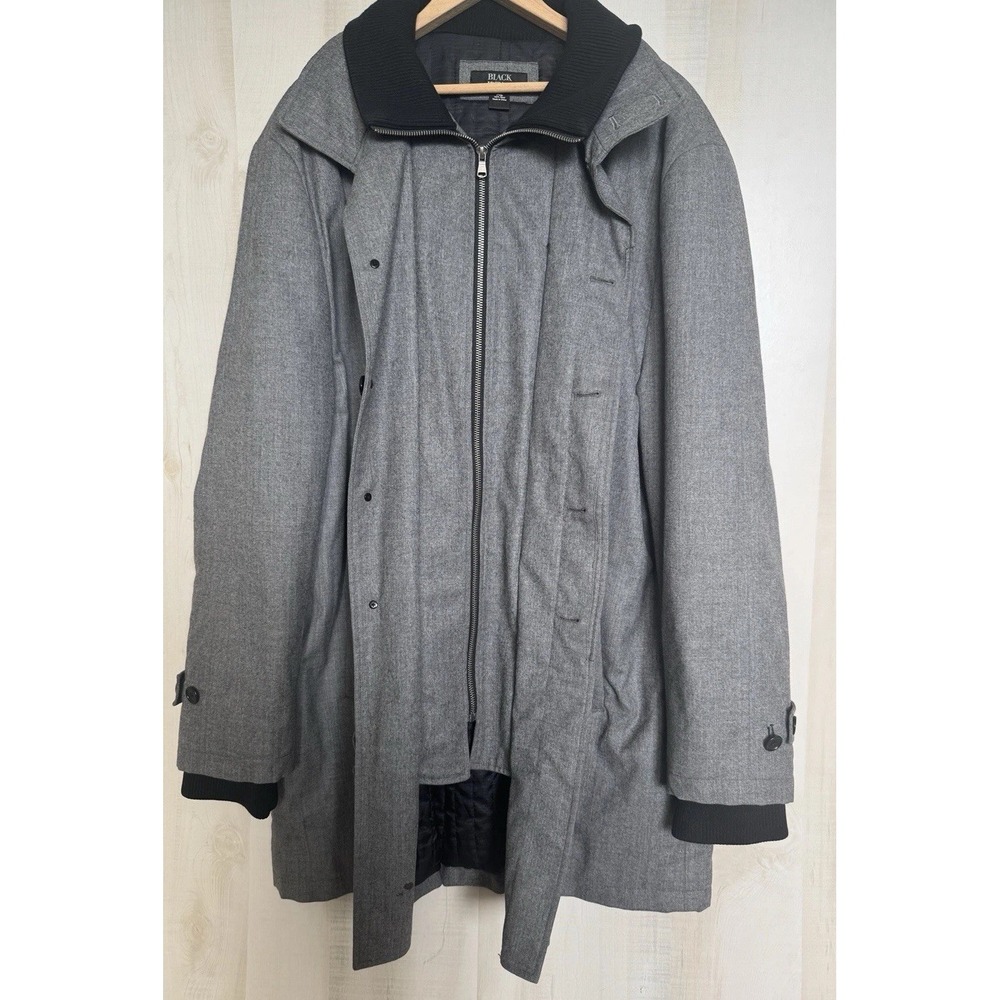 Loro Piana Storm System Wool Saks Fifth Ave Jacket Coat Zip Men's XL Gray - Picture 3 of 9